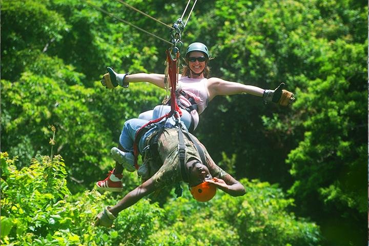 MAYAN JUNGLE ZIPLINE, MONKEYS, SLOTHS & CITY TOUR image 1